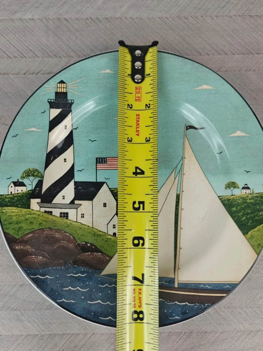 Warren Kimble Coastal Breeze Salad Dessert Plates Set Of 4 1998 Sakura Nautical